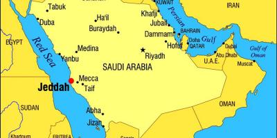 沙特阿拉伯王国吉达地图